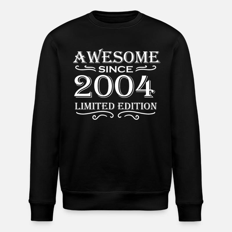 2004 - Born 2004 - Stanley/Stella ROLLER Unisex Organic Sweatshirt - black