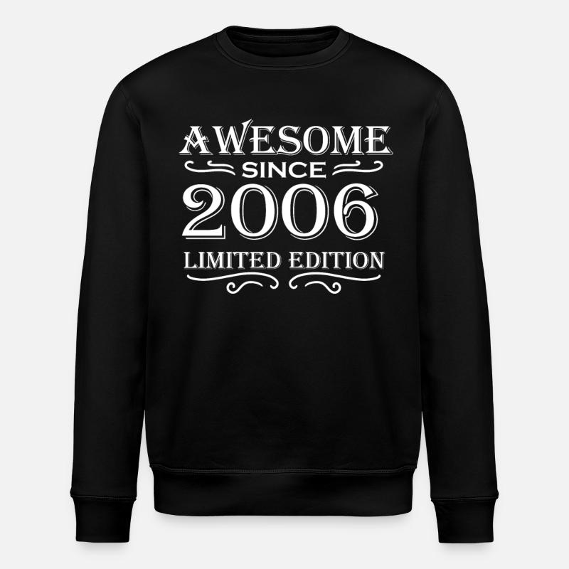 2006 - Born 2006 - Stanley/Stella ROLLER Unisex Organic Sweatshirt - black