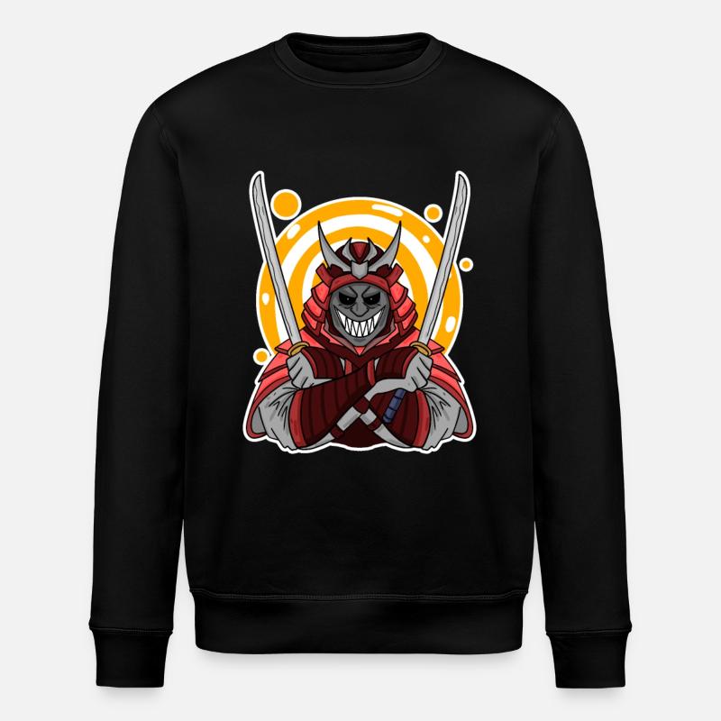 Motif de samouraï - Sweat bio ROLLER Stanley/Stella Unisexe - noir