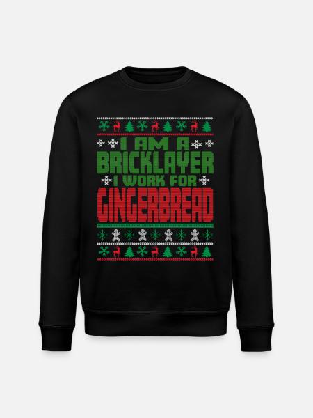 Mason Christmas Saying - Stanley/Stella ROLLER Unisex Organic Sweatshirt - black