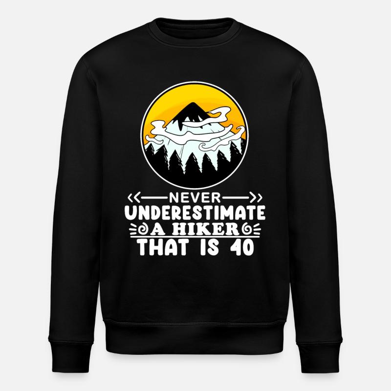 Randonnée 40 ans - Sweat bio ROLLER Stanley/Stella Unisexe - noir