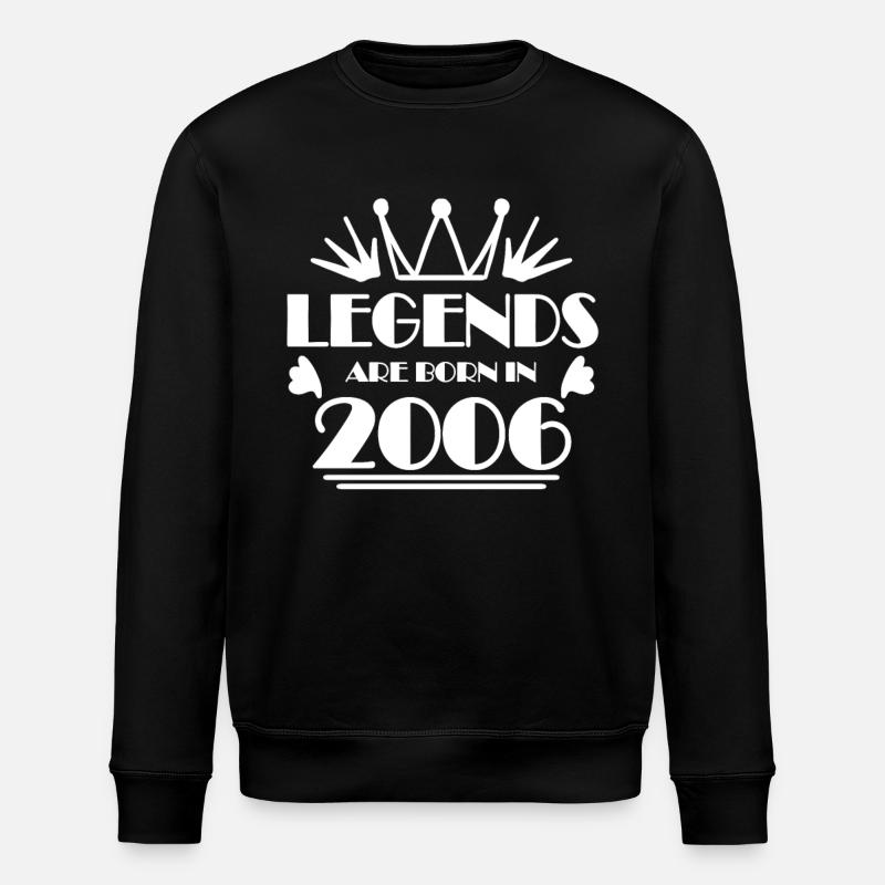 2006 - Born 2006 - Stanley/Stella ROLLER Unisex Organic Sweatshirt - black