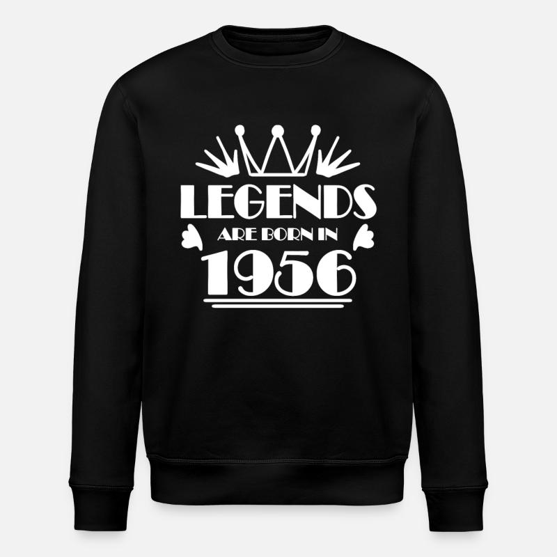 1956 - Born 1956 - Stanley/Stella ROLLER Unisex Organic Sweatshirt - black