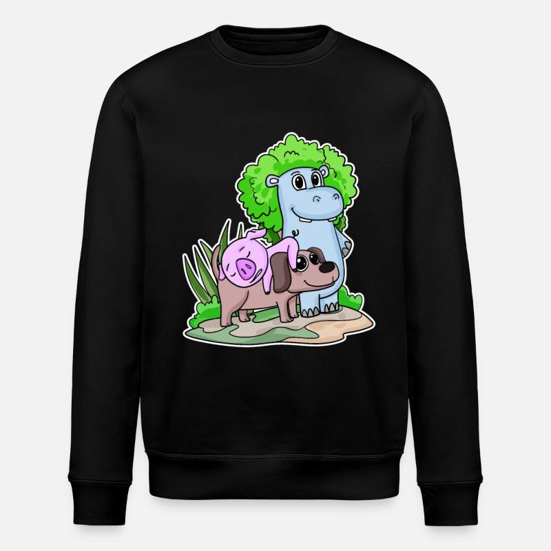 Animaux mignons - Sweat bio ROLLER Stanley/Stella Unisexe - noir