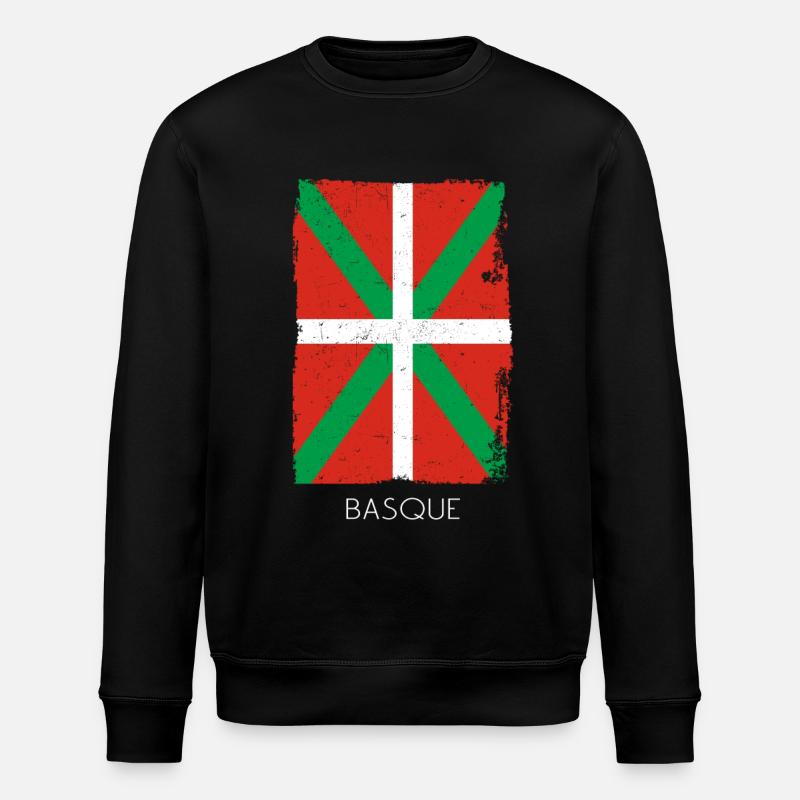 Basque Country Basque Flag - Stanley/Stella ROLLER Unisex Organic Sweatshirt - black