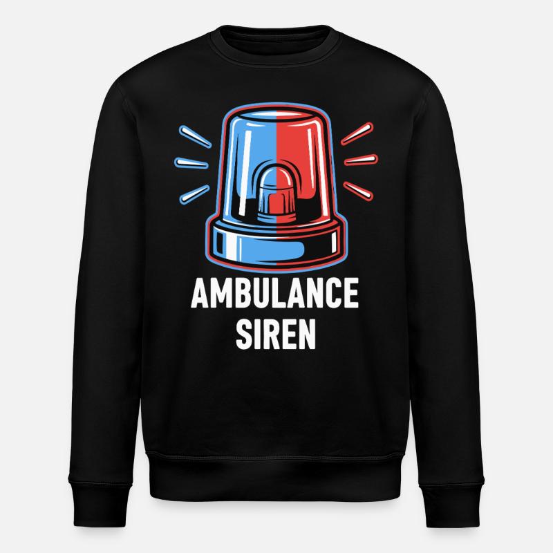 Ambulance Sirene - Stanley/Stella Unisex Bio-Sweatshirt ROLLER - Schwarz