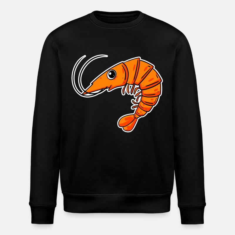 Shrimp Shrimp - Stanley/Stella ROLLER Unisex Organic Sweatshirt - black