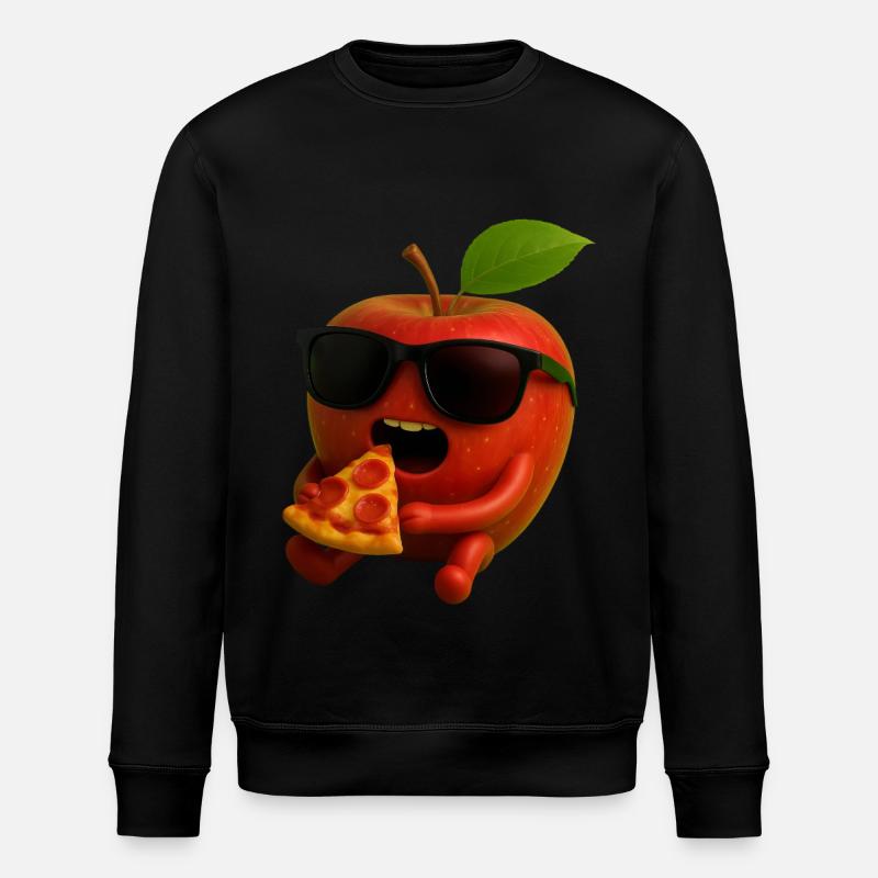 Apfel - Stanley/Stella Unisex Bio-Sweatshirt ROLLER - Schwarz