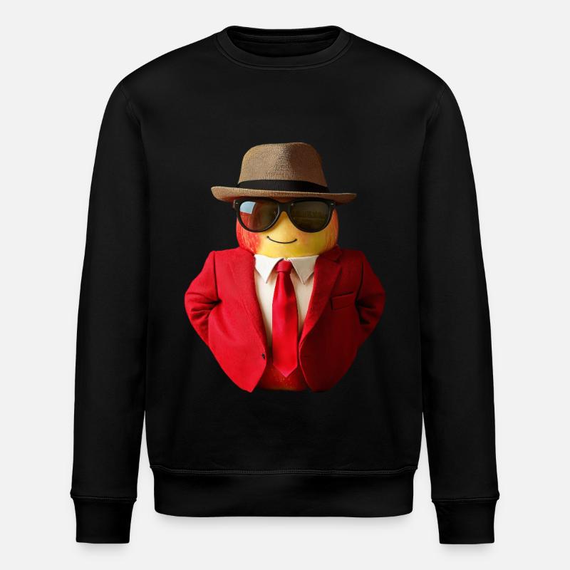 Apfel - Stanley/Stella Unisex Bio-Sweatshirt ROLLER - Schwarz