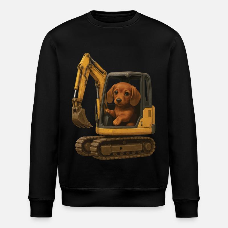 Dackel - Stanley/Stella Unisex Bio-Sweatshirt ROLLER - Schwarz