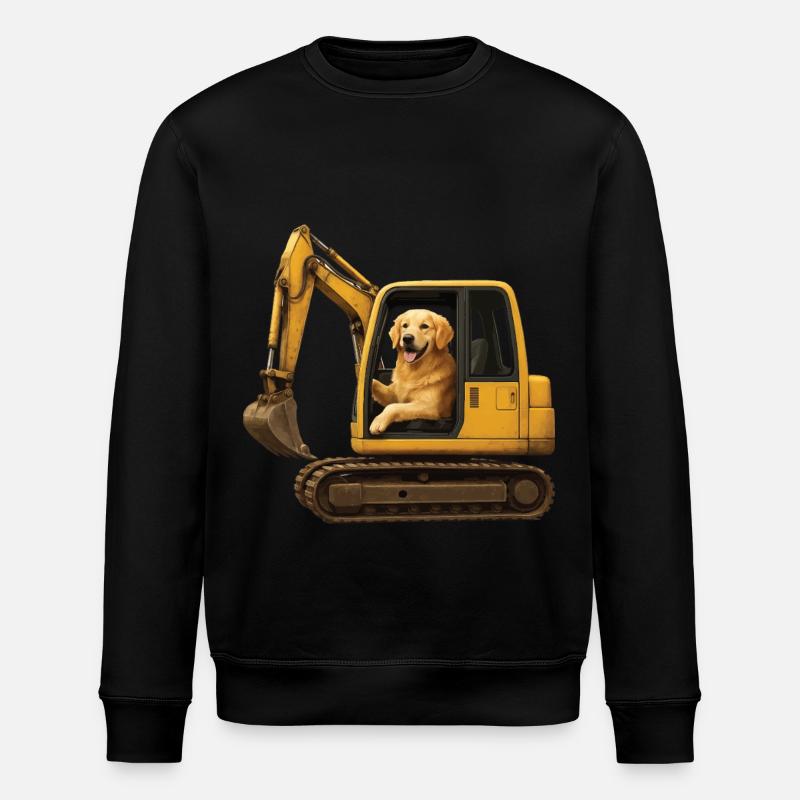 Golden Retriever - Stanley/Stella Unisex Bio-Sweatshirt ROLLER - Schwarz