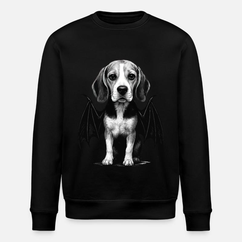 Beagle - Stanley/Stella Unisex Bio-Sweatshirt ROLLER - Schwarz