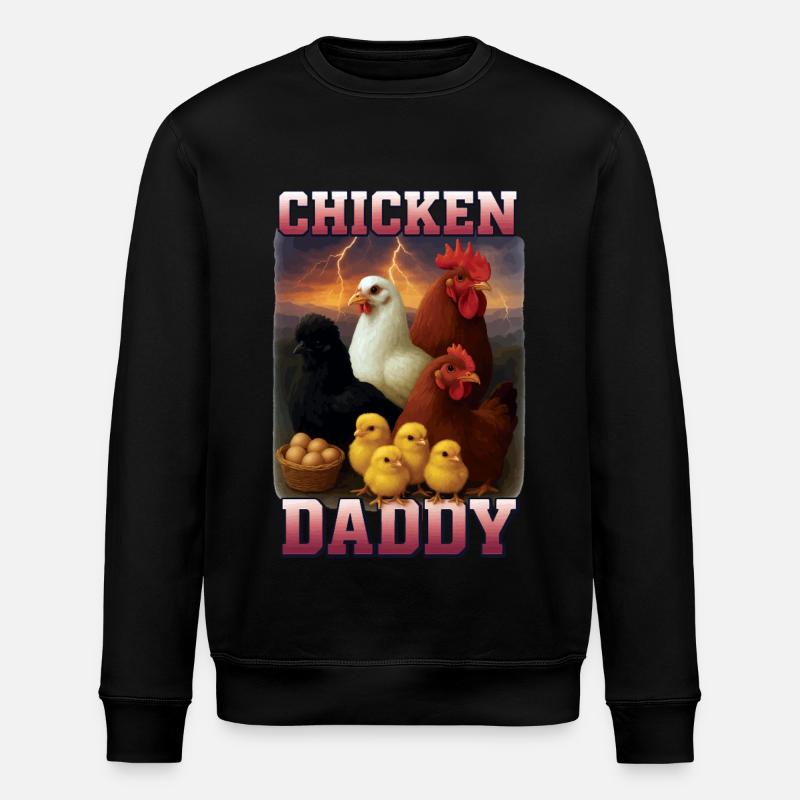 Huhn - Stanley/Stella Unisex Bio-Sweatshirt ROLLER - Schwarz