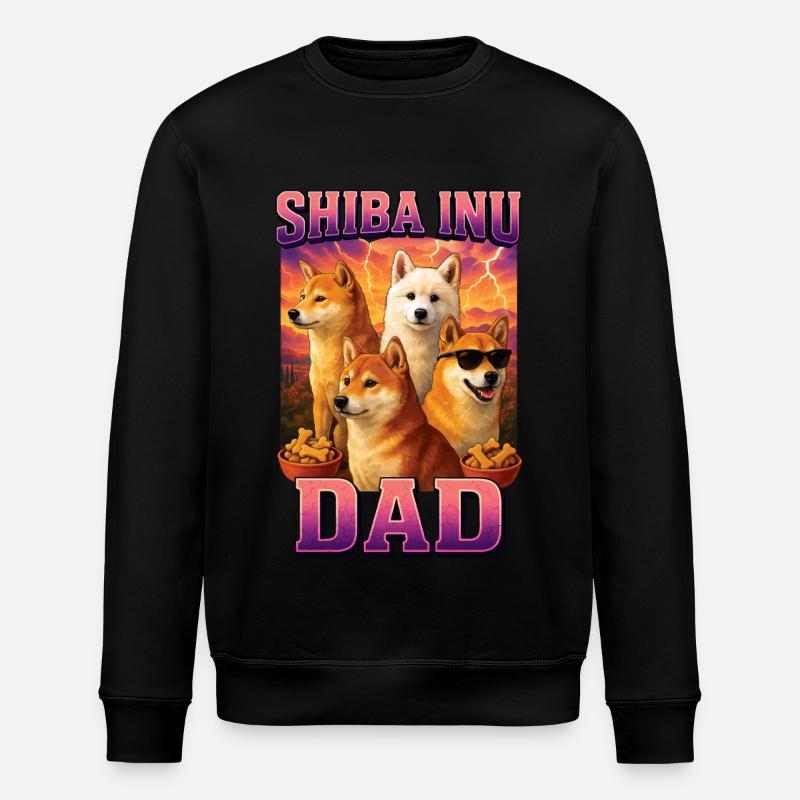 Shiba Inu - Stanley/Stella Unisex Bio-Sweatshirt ROLLER - Schwarz