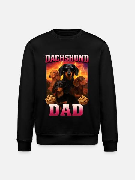 Dackel - Stanley/Stella Unisex Bio-Sweatshirt ROLLER - Schwarz