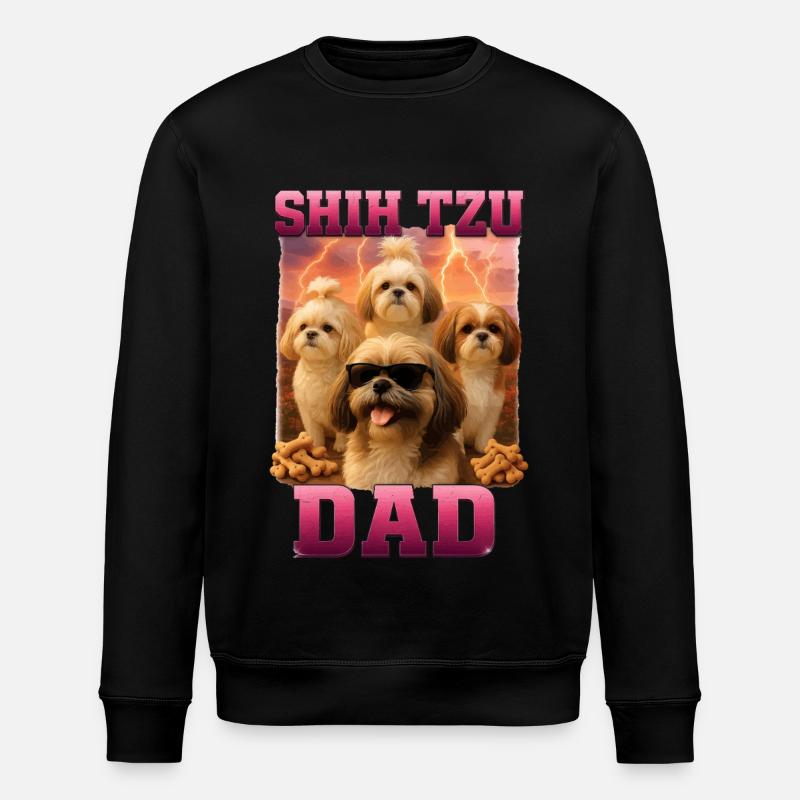 Shih Tzu - Stanley/Stella Unisex Bio-Sweatshirt ROLLER - Schwarz