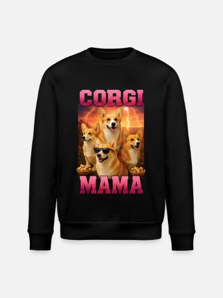 Corgi - Stanley/Stella Unisex Bio-Sweatshirt ROLLER - Schwarz