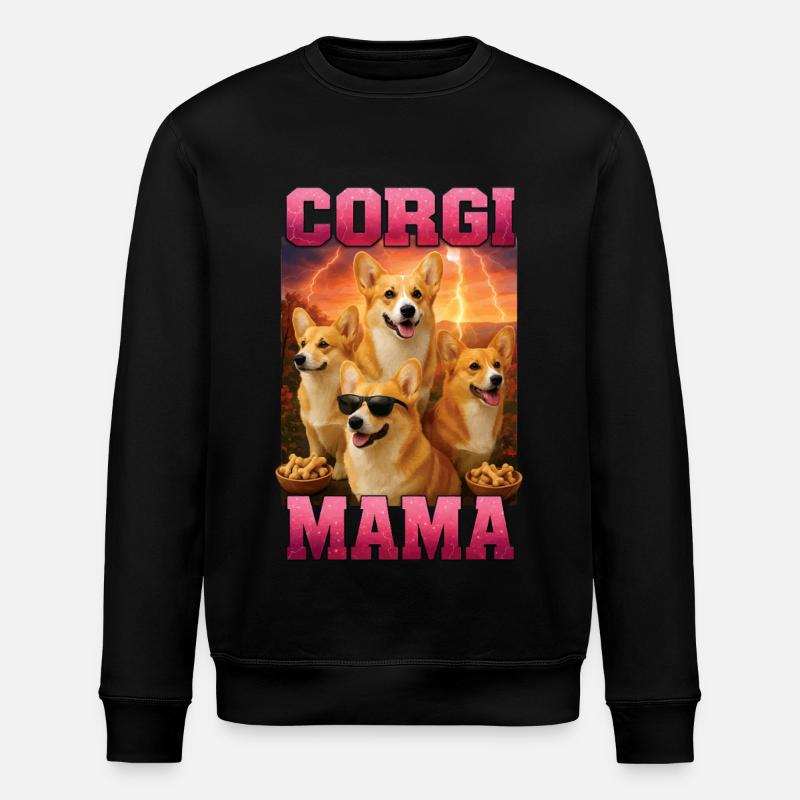 Corgi - Stanley/Stella Unisex Bio-Sweatshirt ROLLER - Schwarz