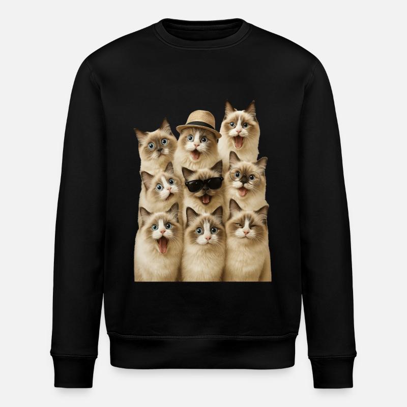 Ragdoll - Stanley/Stella Unisex Bio-Sweatshirt ROLLER - Schwarz