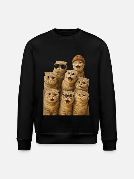 Schottische Faltohr - Stanley/Stella Unisex Bio-Sweatshirt ROLLER - Schwarz