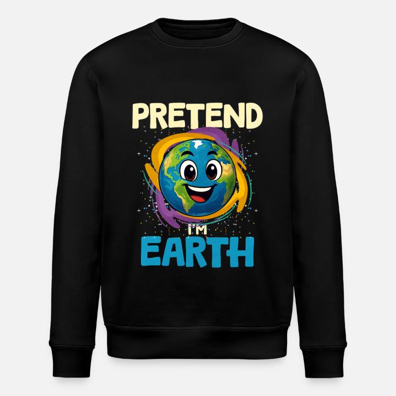 Earth Planet - Stanley/Stella ROLLER Unisex Organic Sweatshirt - black