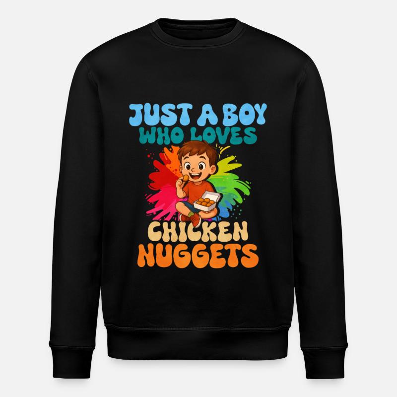 Chicken Nugget - Stanley/Stella ROLLER Unisex Organic Sweatshirt - black