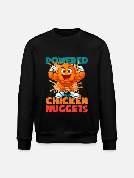 Chicken Nugget - Stanley/Stella ROLLER Unisex Organic Sweatshirt - black