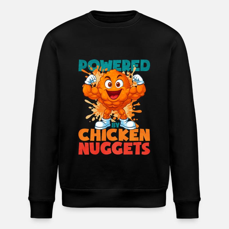 Chicken Nugget - Stanley/Stella ROLLER Unisex Organic Sweatshirt - black