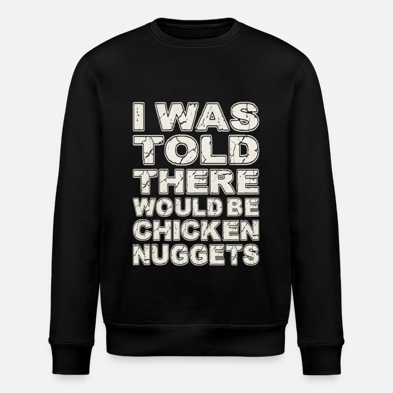 Chicken Nugget - Stanley/Stella ROLLER Unisex Organic Sweatshirt - black