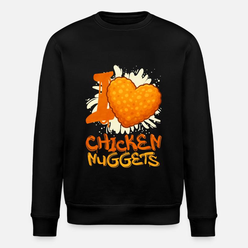 Chicken Nugget - Stanley/Stella Unisex Bio-Sweatshirt ROLLER - Schwarz