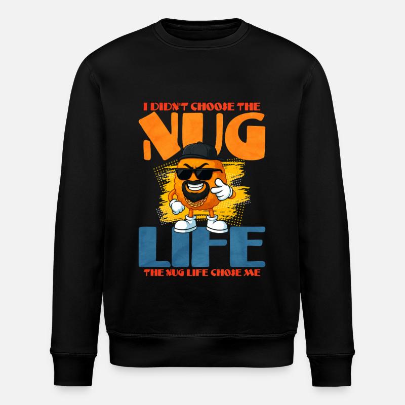 Chicken Nugget - Stanley/Stella ROLLER Unisex Organic Sweatshirt - black
