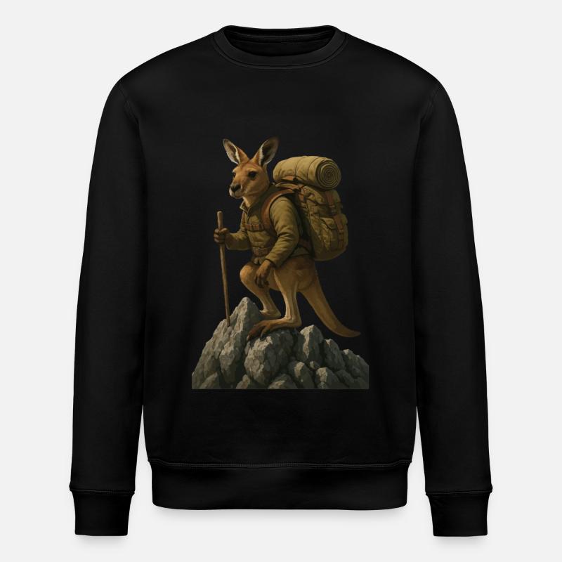 Randonnée kangourou - Sweat bio ROLLER Stanley/Stella Unisexe - noir