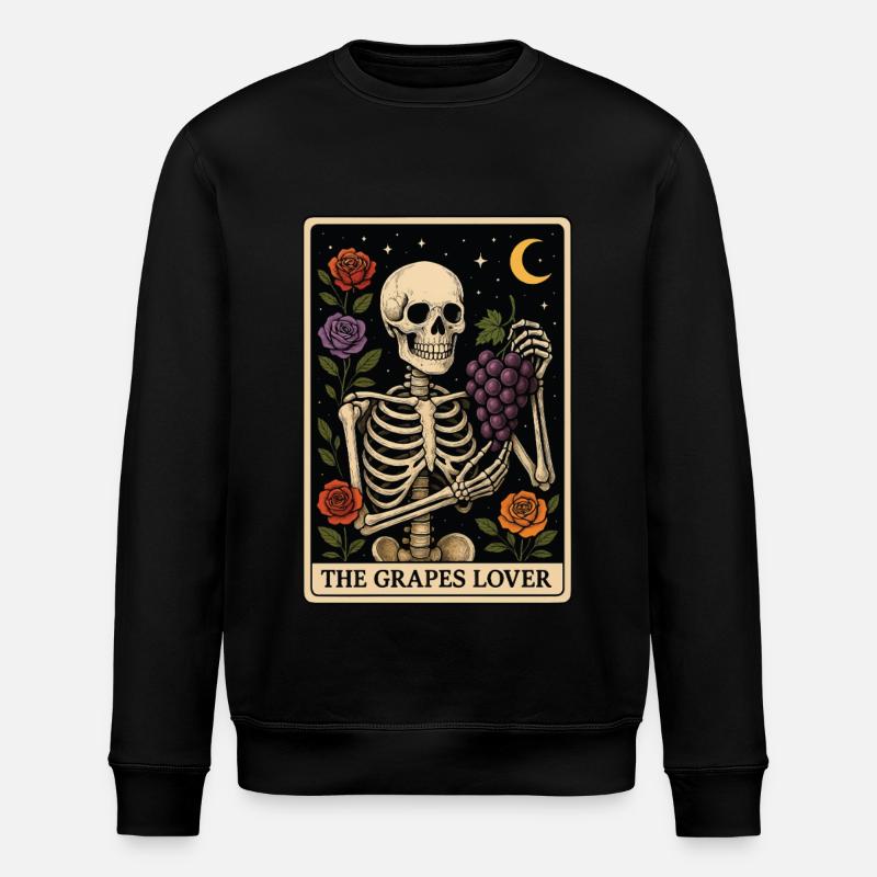 Grape Tarot - Stanley/Stella ROLLER Unisex Organic Sweatshirt - black