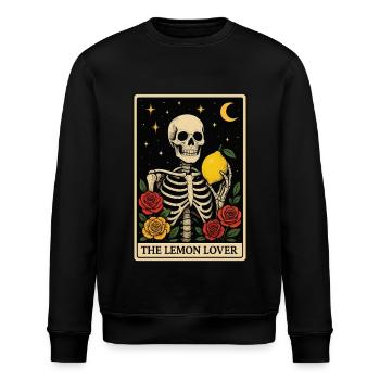 Lemon Tarot - Stanley/Stella ROLLER Unisex Organic Sweatshirt - black - Front - Nik (191cm)