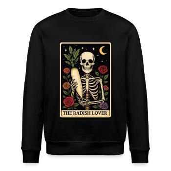 Radish Tarot - Stanley/Stella ROLLER Unisex Organic Sweatshirt - black - Front - Nik (191cm)