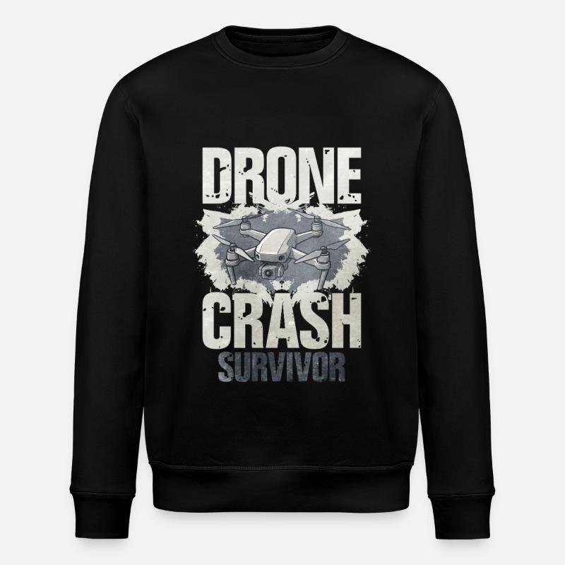 Drone - Stanley/Stella ROLLER Unisex Organic Sweatshirt - black