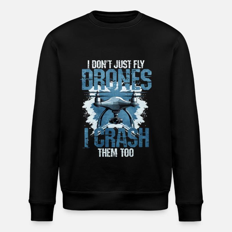 Drone - Sweat bio ROLLER Stanley/Stella Unisexe - noir