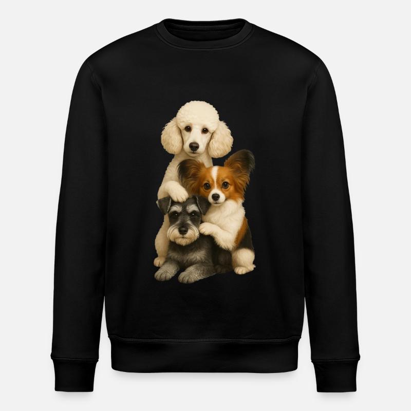 Chien Chiens Chiens mignons - Sweat bio ROLLER Stanley/Stella Unisexe - noir