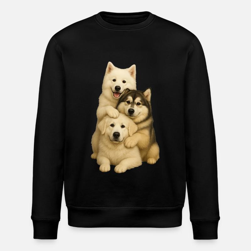 Chien Chiens Chiens mignons - Sweat bio ROLLER Stanley/Stella Unisexe - noir