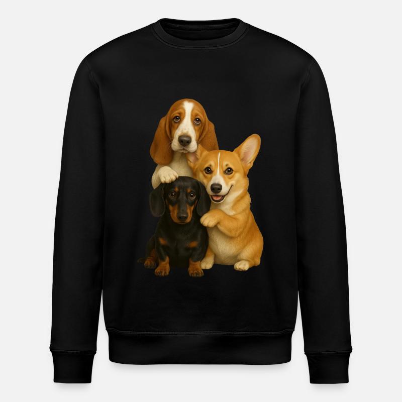 Chien Chiens Chiens mignons - Sweat bio ROLLER Stanley/Stella Unisexe - noir
