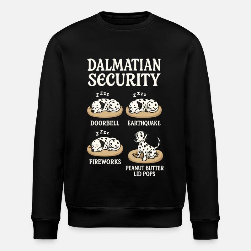 Dalmatian - Stanley/Stella ROLLER Unisex Organic Sweatshirt - black