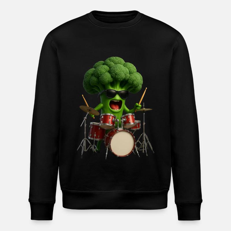 Fûts de brocoli - Sweat bio ROLLER Stanley/Stella Unisexe - noir