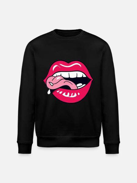 Tong wulps - Stanley/Stella Uniseks bio-sweatshirt ROLLER - zwart