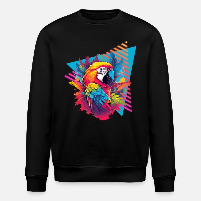 Parrot style années 80 - Sweat bio ROLLER Stanley/Stella Unisexe - noir