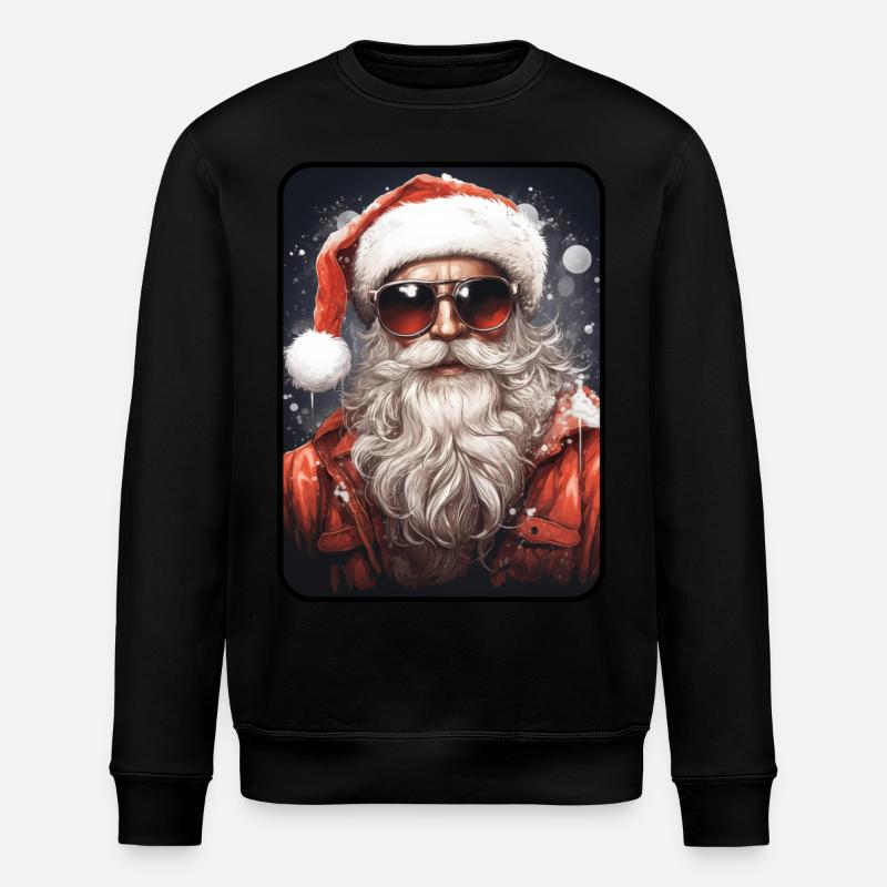 Cool Santa Claus - Stanley/Stella Unisex Bio-Sweatshirt ROLLER - Schwarz