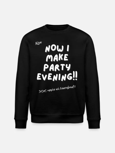 Jetzt mache ich Feierabend. - Stanley/Stella Unisex Bio-Sweatshirt ROLLER - Schwarz
