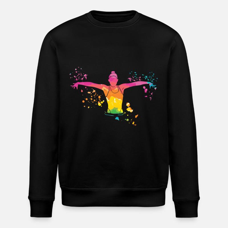 Artistic Swim Team Synchronschwimmen - Stanley/Stella Unisex Bio-Sweatshirt ROLLER - Schwarz