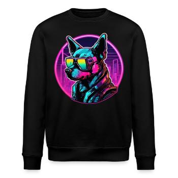 Der coolste Hund im Club - Stanley/Stella Unisex Bio-Sweatshirt ROLLER - Schwarz - Vorne - Nik (191cm)