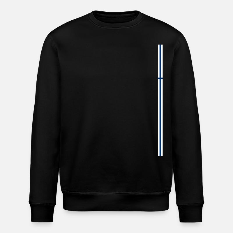 Rayures de style finlandais - Sweat bio ROLLER Stanley/Stella Unisexe - noir