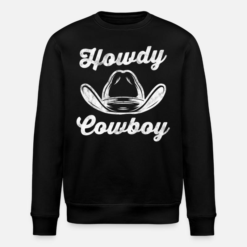Salut Cowboy - Sweat bio ROLLER Stanley/Stella Unisexe - noir